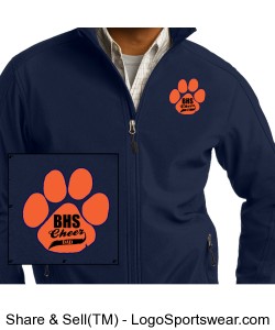 Cheer Dads Core Soft Shell Jacket Design Zoom